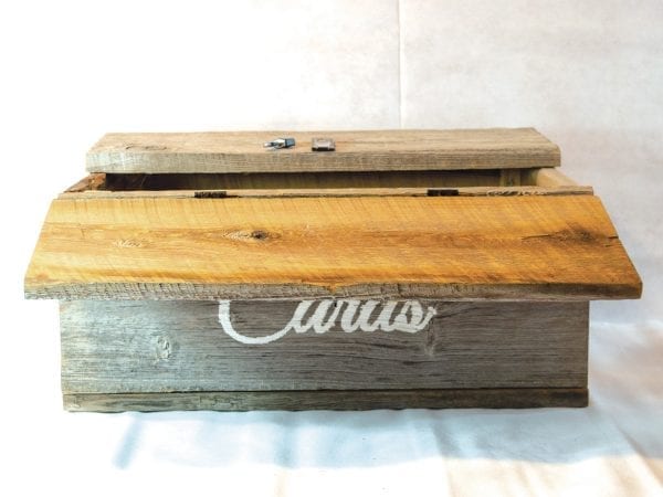 Large Barnboard Box with Rope Handles - Image 6