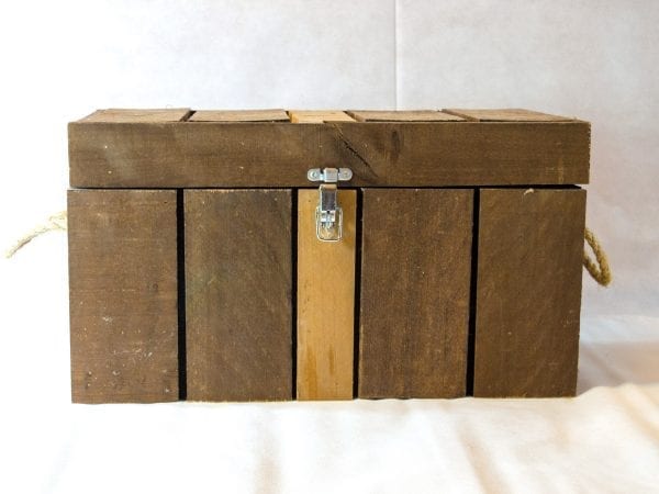 Barn Wood Box with Rope Handles - Image 2