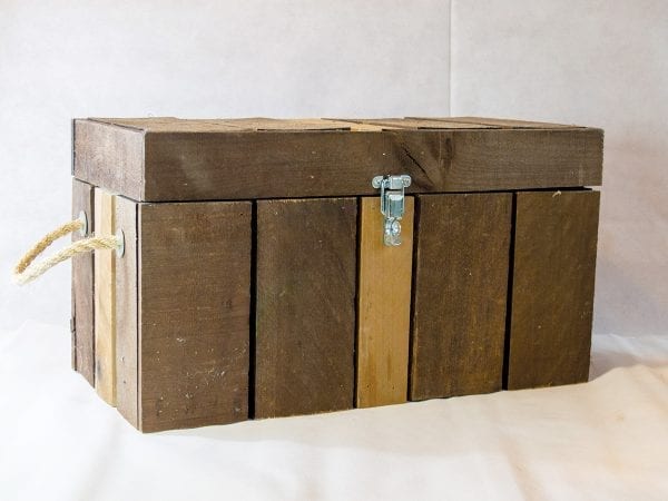Barn Wood Box with Rope Handles