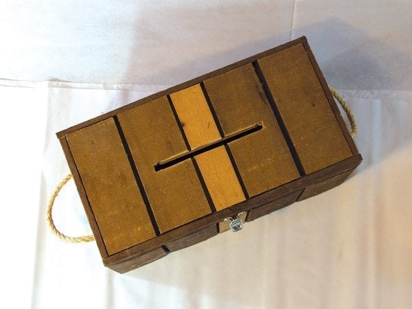 Barn Wood Box with Rope Handles - Image 5