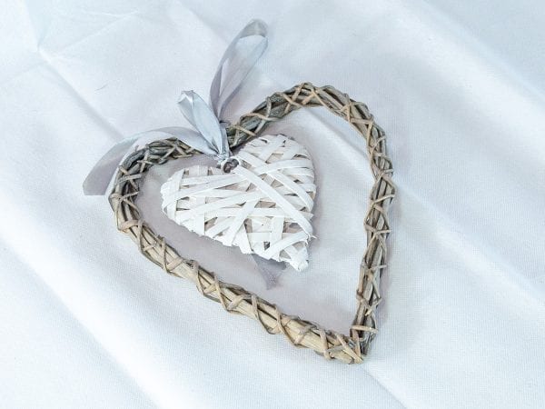 Hanging Heart with Small White Heart - Image 3