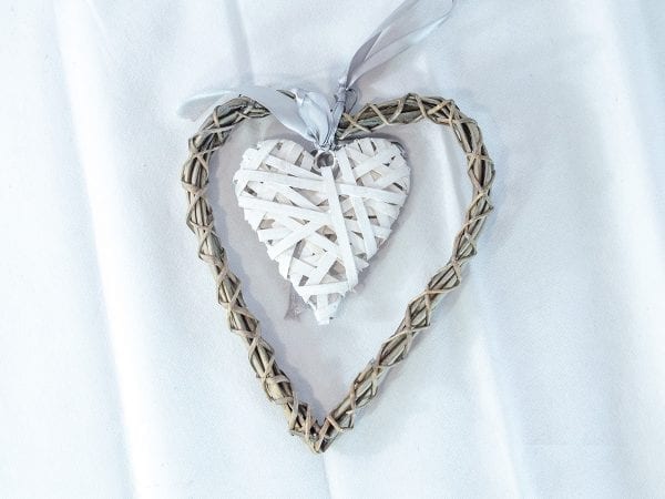 Hanging Heart with Small White Heart - Image 2