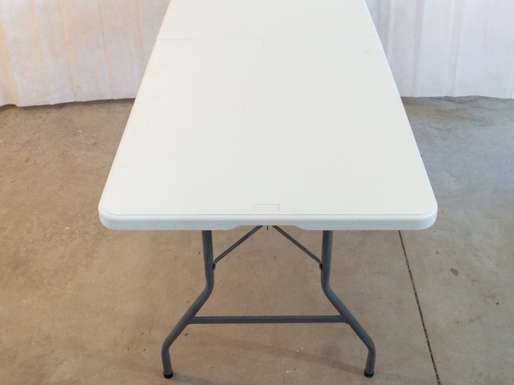 8ft Foldup Rectangle Table Northumberland Event Rentals