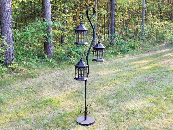 Stand with 3 Hanging Lanterns - Image 2